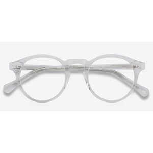 RFLKT Theory Round Clear Crystal Eyeglasses